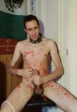 Slave pouring hot wax and jerking off snapshot 18