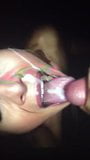 Amateur slut getting facial at gloryhole snapshot 2