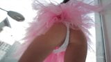 Beautiful Sveta dancing wearing a pink ballerina tutu dress snapshot 4