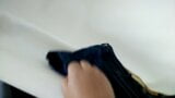 Cum and Piss on jeans skirt of a friend's daughter snapshot 9