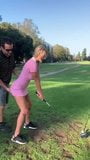 Blonde in golf snapshot 1