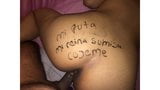 Wife getting pounded with kinky writing on her beautiful Ass snapshot 1