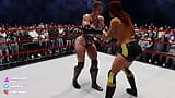 3D WWE Becky Lynch women wrestling snapshot 7