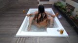 AngyAmazon fucks the sissy faggot in the jacuzzi in femdom amazon position – rough sex snapshot 5