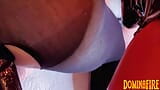 Latex älskarinna dominafire pegging sissy med en enorm strapon snapshot 8