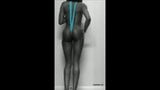 Mujer negra bailando en bikini snapshot 7