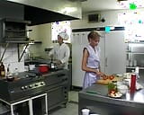 Hot German woman getting messy before riding a chef's cock snapshot 1