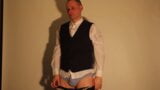 Kudoslong in a shirt and waistcoat strips and wanks snapshot 4