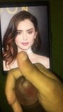 Lily Collins cum tribute snapshot 7