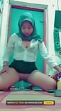 Horny Hijab Girl Playing with Her Dildo snapshot 5