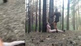 Domina Evgenia - My humiliated dog in the forest (2 angles at the same time, English subtitles) snapshot 5