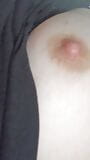 Look at my wet nipples lubricated with pussy juice snapshot 7