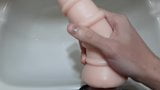 Cumming inside Toy over the Sink snapshot 2