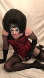 Cachonda drag queen muele en consolador habla sucio snapshot 10