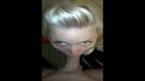 Blond Amateur Bathroom Facial snapshot 2