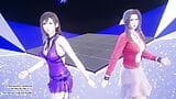 Mmd Taeyeon - invu aerith, tifa lockhart, dança kpop quente, fantasia final, hentai sem censura snapshot 2