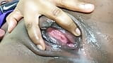 HOT BLACK TOUCHING HER GROSS PUSSY AND GOZING YUMMY. snapshot 6
