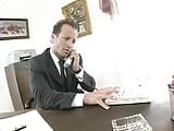 Horny boss fucks on office desk snapshot 1