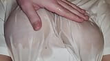 Wet Whitte T-shirt I play with my Best Friend's Big Natural Boobs snapshot 7