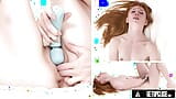 De près - comment des femmes jouissent avec la petite adolescente rousse Madi Collins ! ORGASME INTENSE AVEC UN HITACHI ! SCÈNE COMPLÈTE snapshot 19