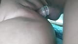 his mother let him alone in home, is wearing a condom for first time and cum so much in side the condom snapshot 12