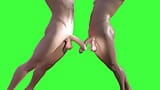 Deux hommes musclé en 3D s’ébattent snapshot 8