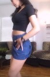 Sexy brunette dancing for the webcam snapshot 4