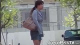 Japanese lady cant hold pee in and wets herself in public snapshot 1