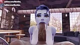 Widowmaker pov, extrema deeprthroat - hentai 4k (boquete profundo, doce prazer sexual extremo) por saveass snapshot 4