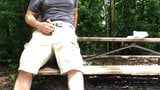 Outside Jerk-off and cum in the sun! Good POV cum shot on u! snapshot 11