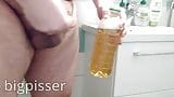 300lb pissmaster pissing 1liter from his sexy uncut cock snapshot 9