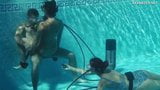 Candy Mike and Lizzy super hot underwater threesome snapshot 16