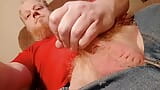 Stroking my Big Cock ginger pubes no underwear snapshot 1