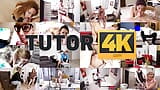 TUTOR4K. Guy will never forget this art lesson with short-haired old teacher snapshot 2