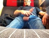 Hot wanker in a train snapshot 5