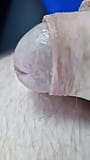 Cock peeking out from my shorts - commando style - with a commentary snapshot 9