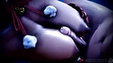 Neon valeureux en tenue de Noël, creampie de Noël par MonarchnsFW (animation avec son) Porno Hentai 3D, SFM snapshot 4