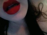 Red lips masturbating snapshot 2