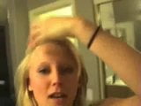 WET Blonde strips and masturbates in the tub snapshot 9