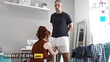 Sexy Tailor Odette Fox Measures How Deep Keyran's Dick Can Go Inside Her Wet Cunt - BRAZZERS snapshot 2