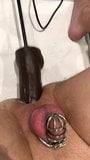 Chastity slut fucked by sex machine snapshot 8