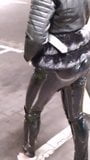 Shiny Latex Leather Pvc Vinyl Rubber Pants Leggings snapshot 9