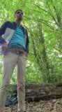 Wanking in the woods snapshot 1