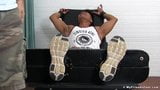 Beefy Asians feet and chest punished by deviant tickler snapshot 2