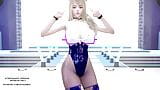 Mmd kep1er - ¡arriba! ahri seraphine kaisa caliente kpop baile liga de leyendas kda allout snapshot 6