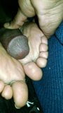 I busted hard on my friend feet snapshot 4