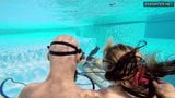 Eva Sasalka y Jason siendo vistos bajo el agua mientras follan snapshot 6