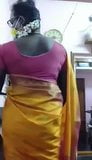 Indische Chennai, schwule Crossdresser-Masturbation in Sari snapshot 2