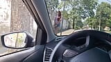 Risky masturbation for the redhead who was at the bus stop snapshot 12