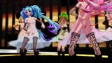 MMD vocaloids in transparent dresses snapshot 5